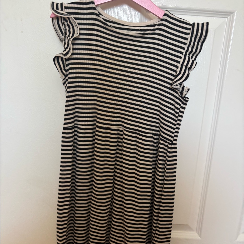 H&M Kids Dress with Black and White Stripes